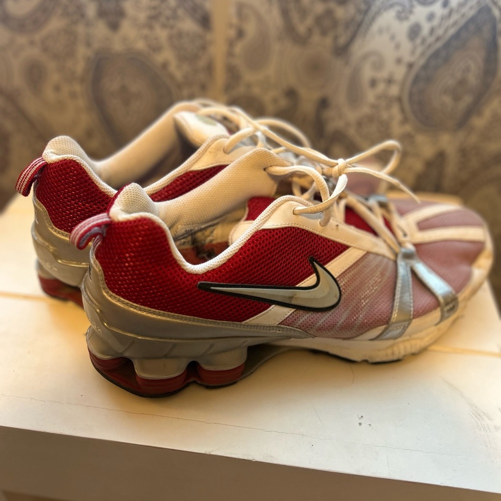 Nike Red and Gray Running Shoes